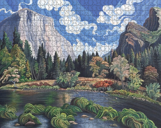 Pomegranate, Phyllis Shafer: Autumn in Yosemite Valley 1000-Piece Jigsaw Puzzle