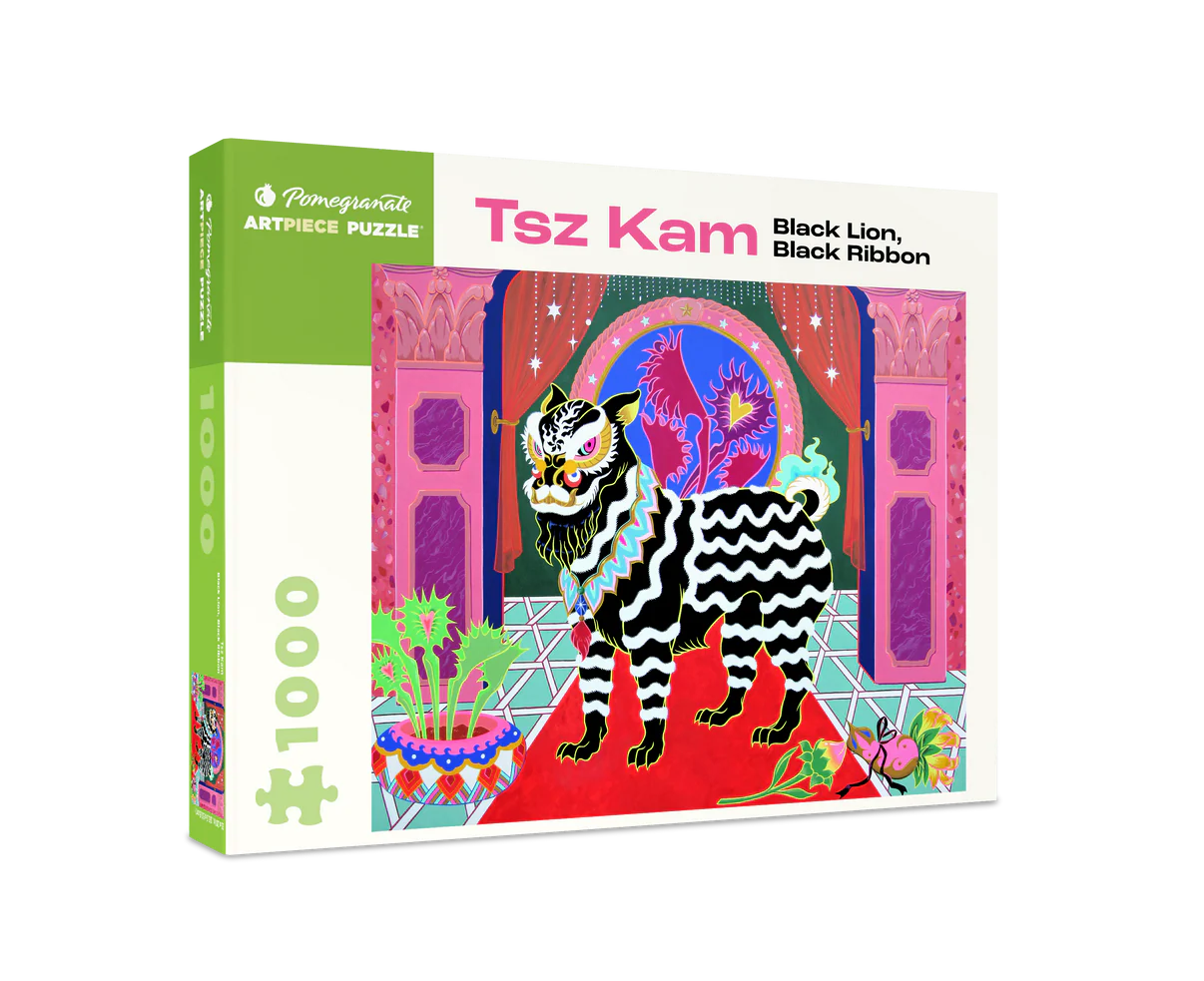Pomegranate, Tsz Kam: Black Lion, Black Ribbon 1000-Piece Jigsaw Puzzle