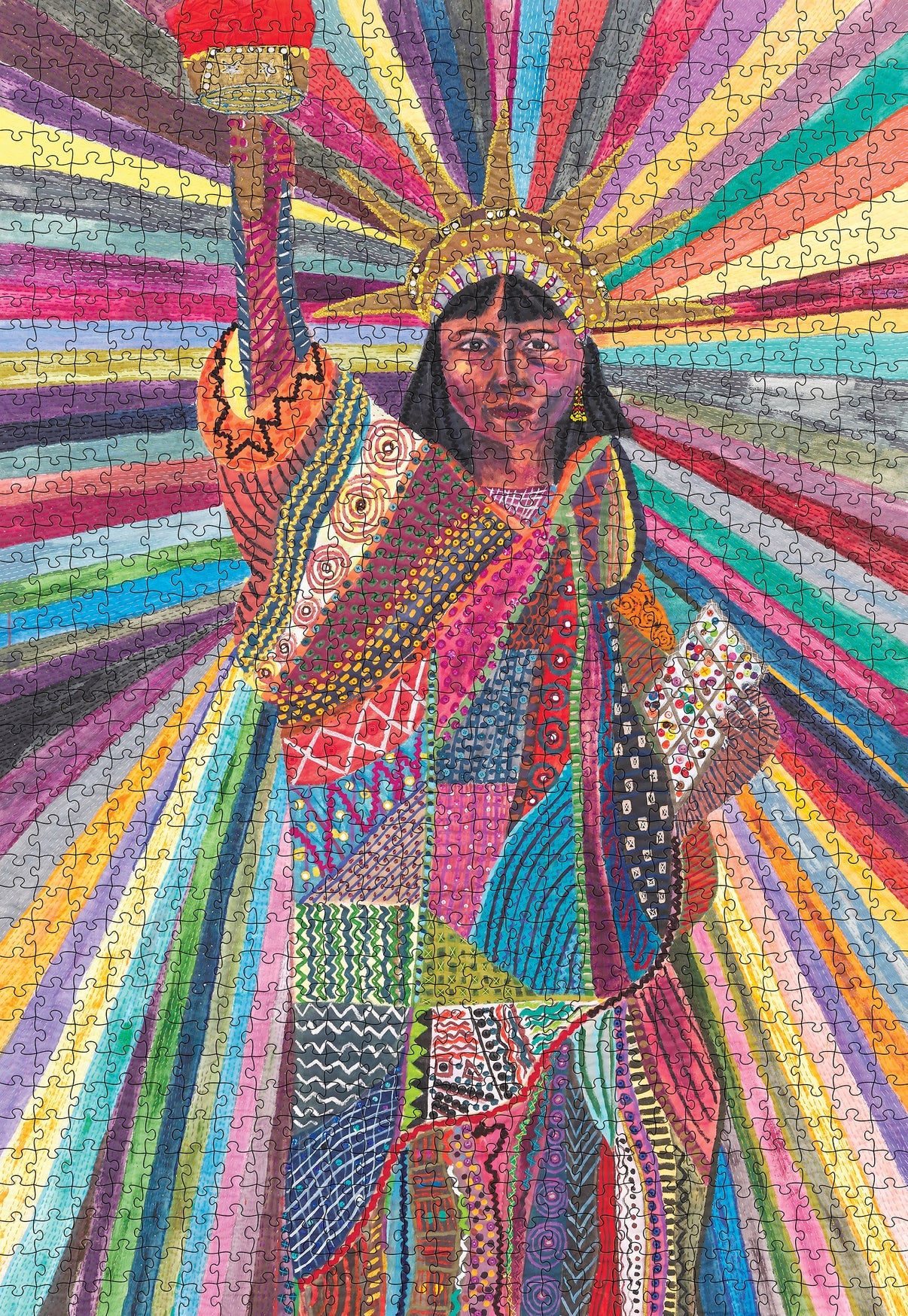 Pomegranate, Pacita Abad: L.A. Liberty 1000-Piece Jigsaw Puzzle