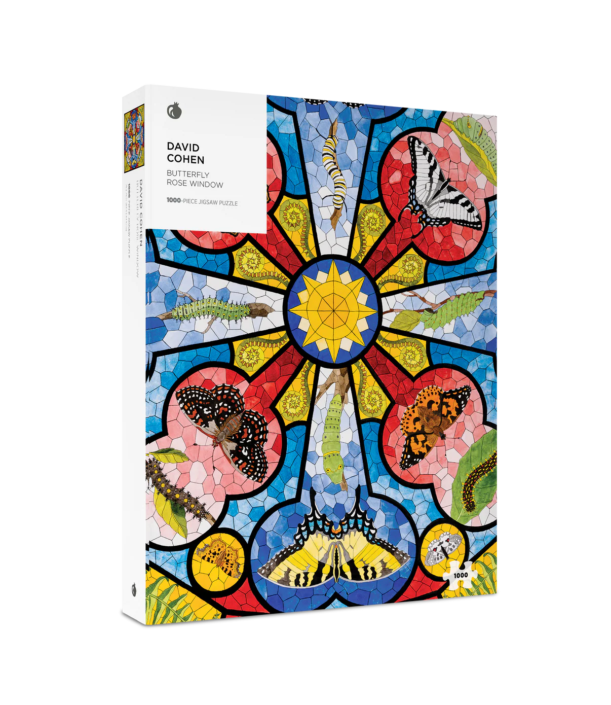 Pomegranate, David Cohen: Butterfly Rose Window 1000-Piece Jigsaw Puzzle