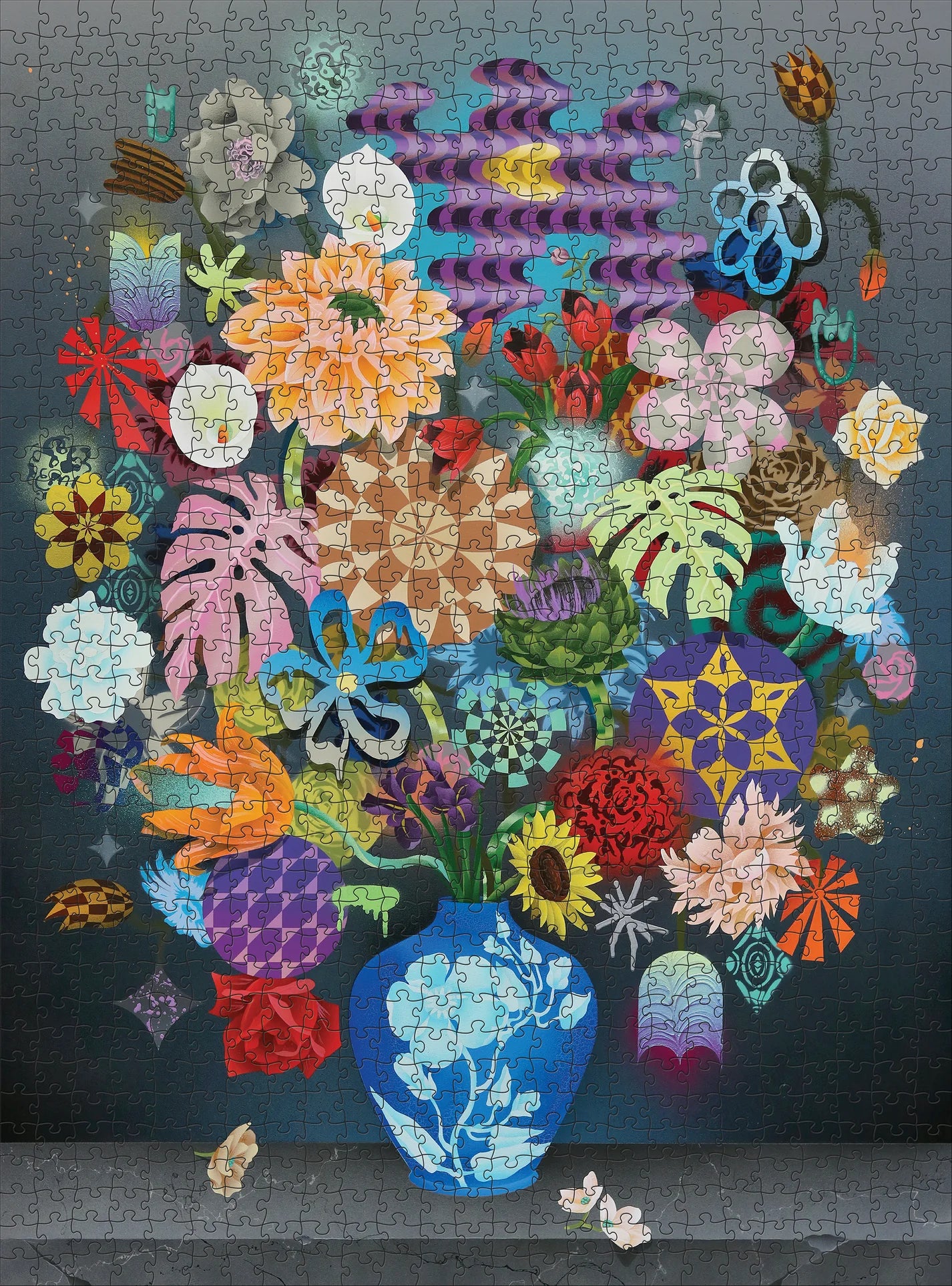 Pomegranate, Casey Gray: Still Life with Flowers 1000-Piece Jigsaw Puzzle