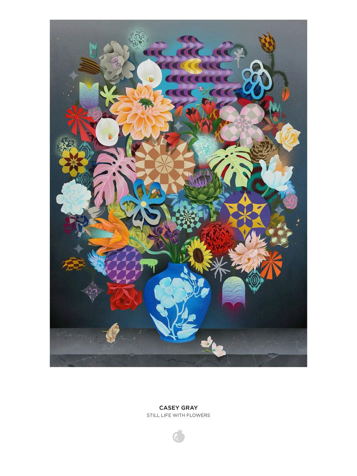Pomegranate, Casey Gray: Still Life with Flowers 1000-Piece Jigsaw Puzzle