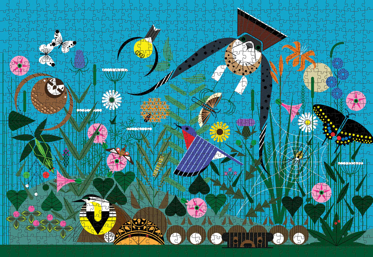 Pomegranate, Charley Harper: Wild Summer 1000-Piece Jigsaw Puzzle