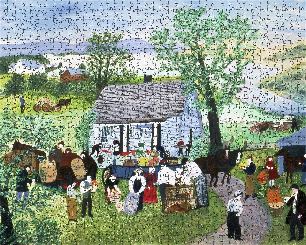 Pomegranate, Grandma Moses: Moving Day on the Farm 1000-Piece Jigsaw Puzzle