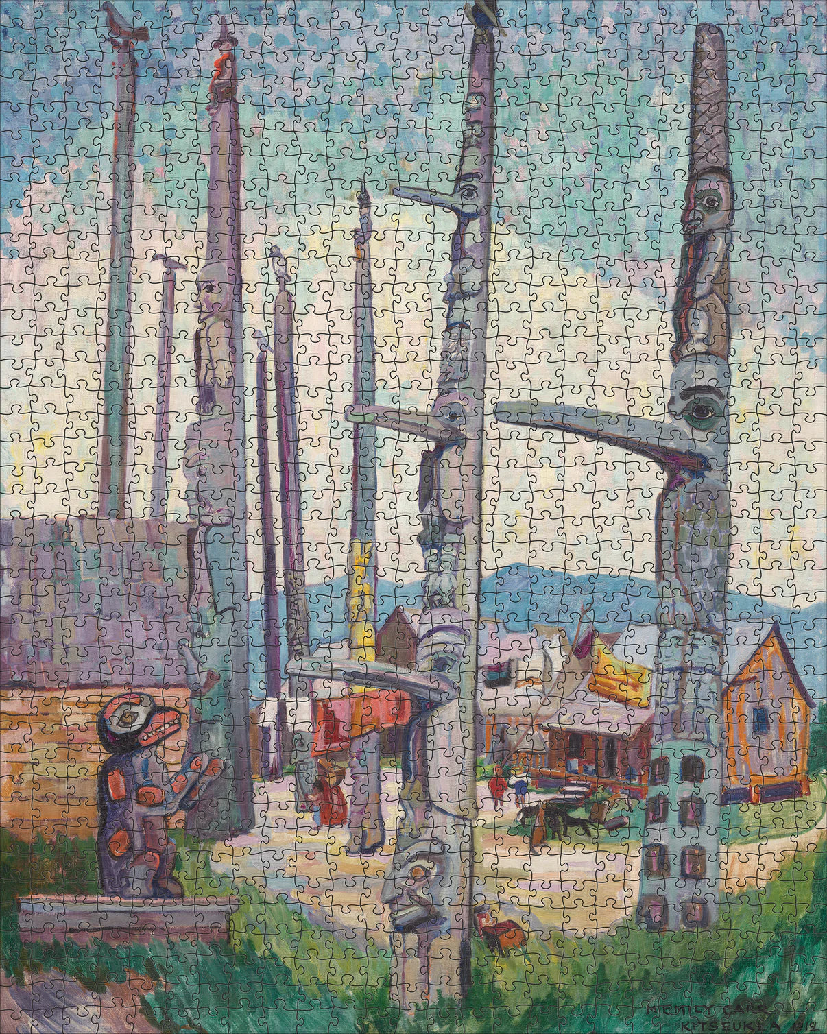 Pomegranate, Emily Carr: Totem Poles 1000-Piece Jigsaw Puzzle