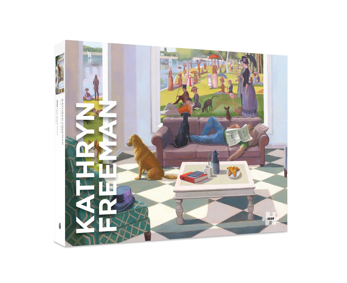 Pomegranate, Kathryn Freeman: The Sunday Paper 1000-Piece Jigsaw Puzzle