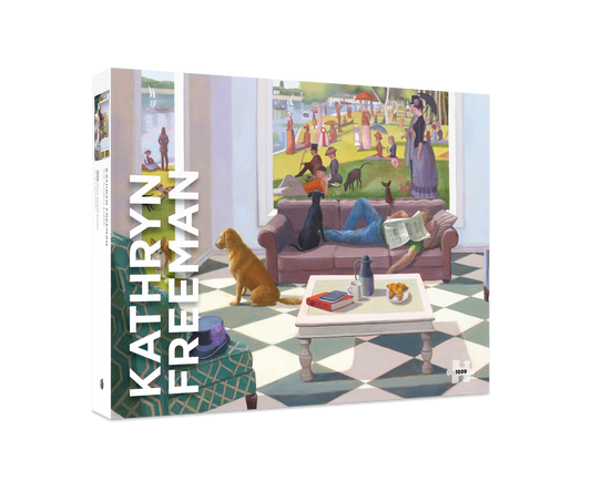 Pomegranate, Kathryn Freeman: The Sunday Paper 1000-Piece Jigsaw Puzzle