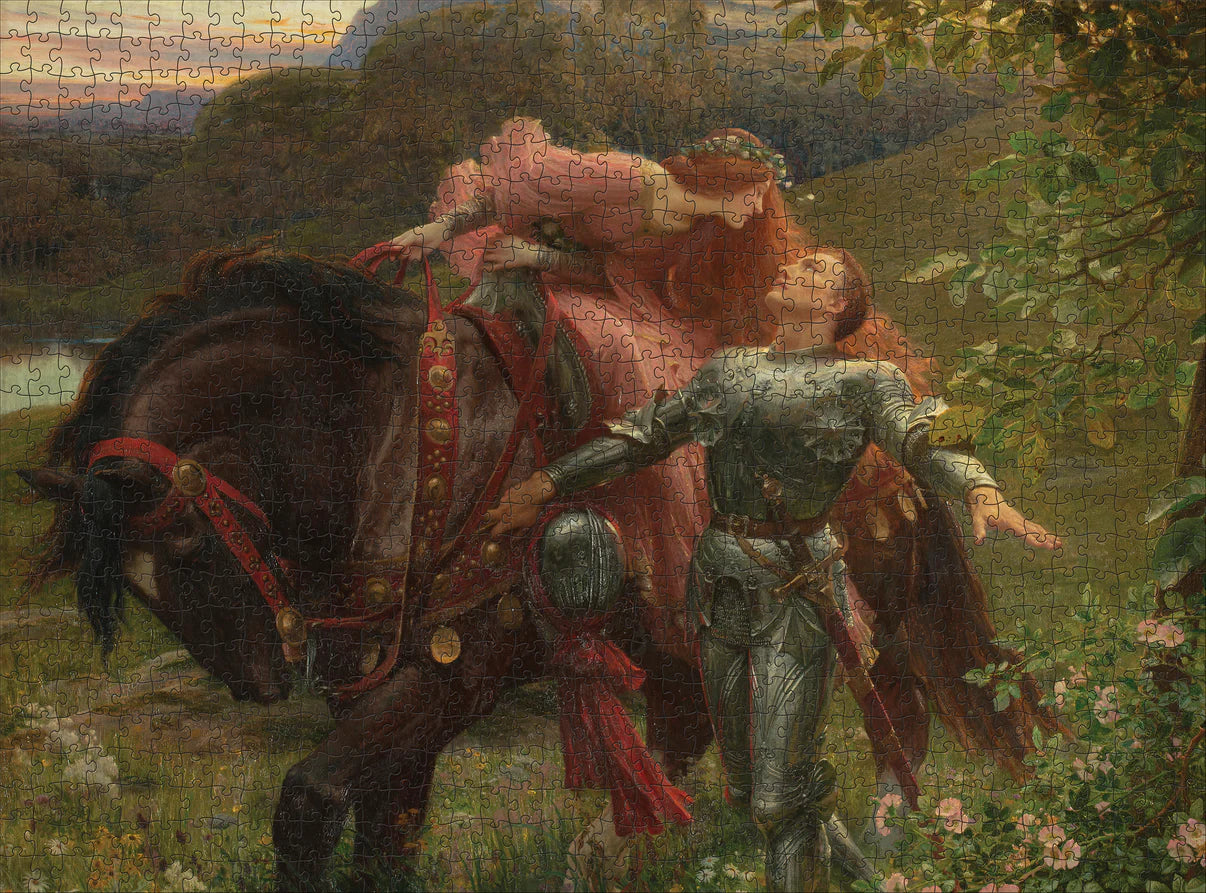 Pomegranate, Frank Dicksee: La Belle Dame sans Merci 1000-Piece Jigsaw Puzzle