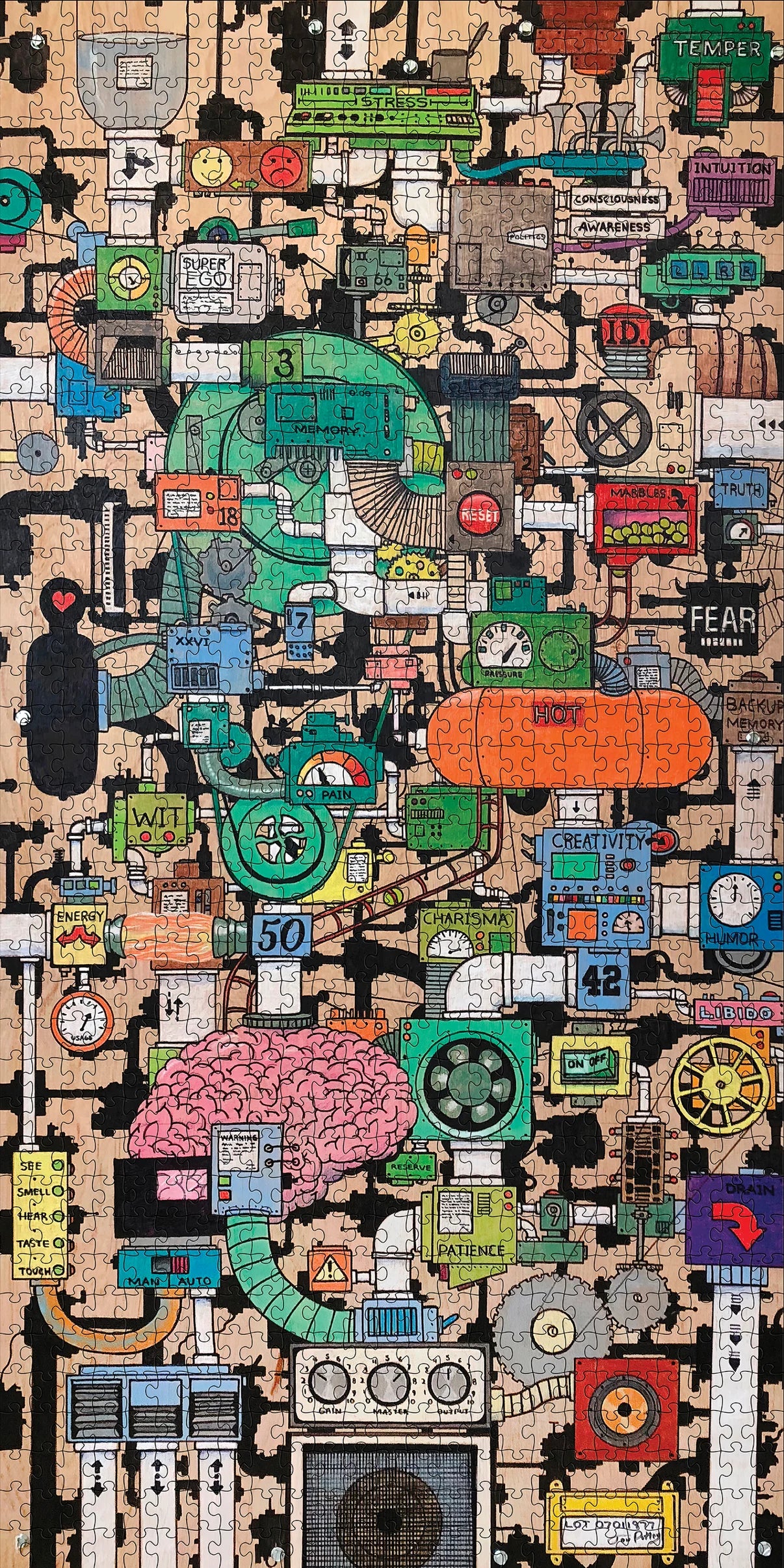 Pomegranate, Jonathan Petley: Self Machine 1000-Piece Jigsaw Puzzle