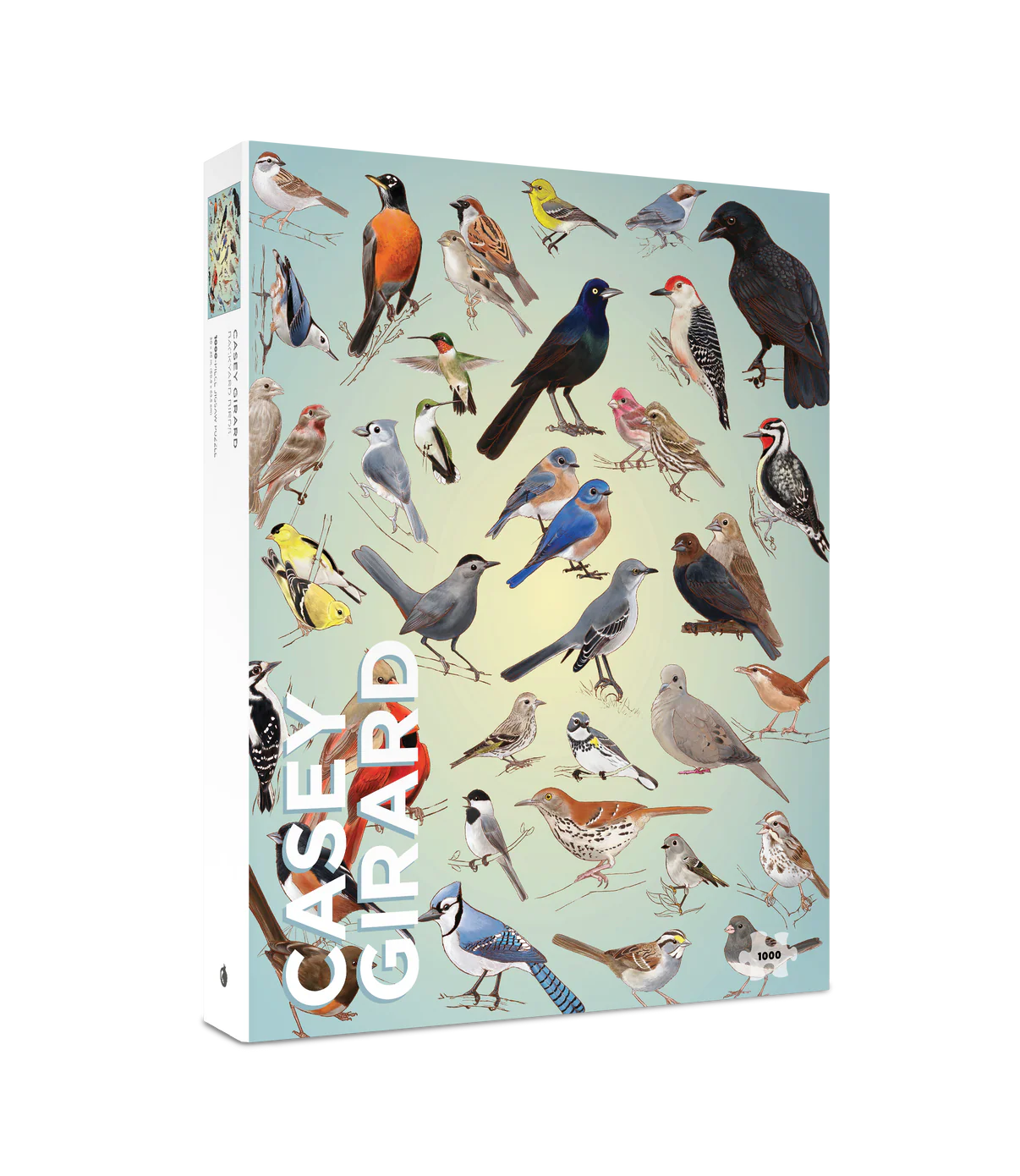 Pomegranate, Casey Girard: Backyard Birds 1000-Piece Jigsaw Puzzle