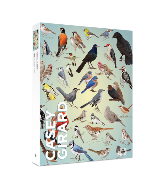 Pomegranate, Casey Girard: Backyard Birds 1000-Piece Jigsaw Puzzle