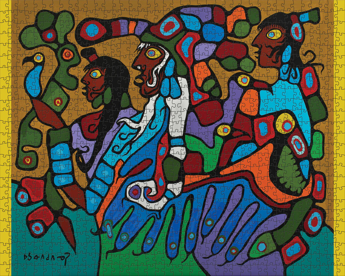 Pomegranate, Norval Morrisseau: Shaman and Disciples 1000-Piece Jigsaw Puzzle