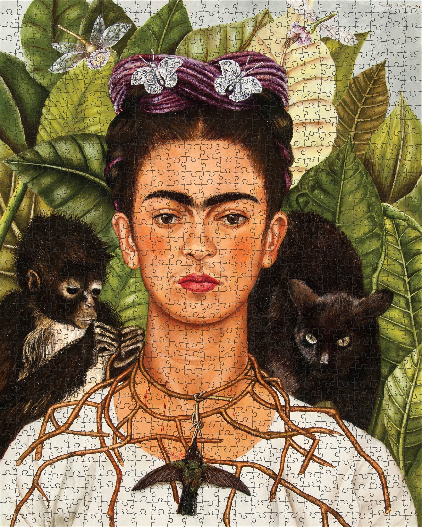 Pomegranate, Frida Kahlo: Self-Portrait with Thorn Necklace and Hummingbird 1000-Piece Jigsaw Puzzle
