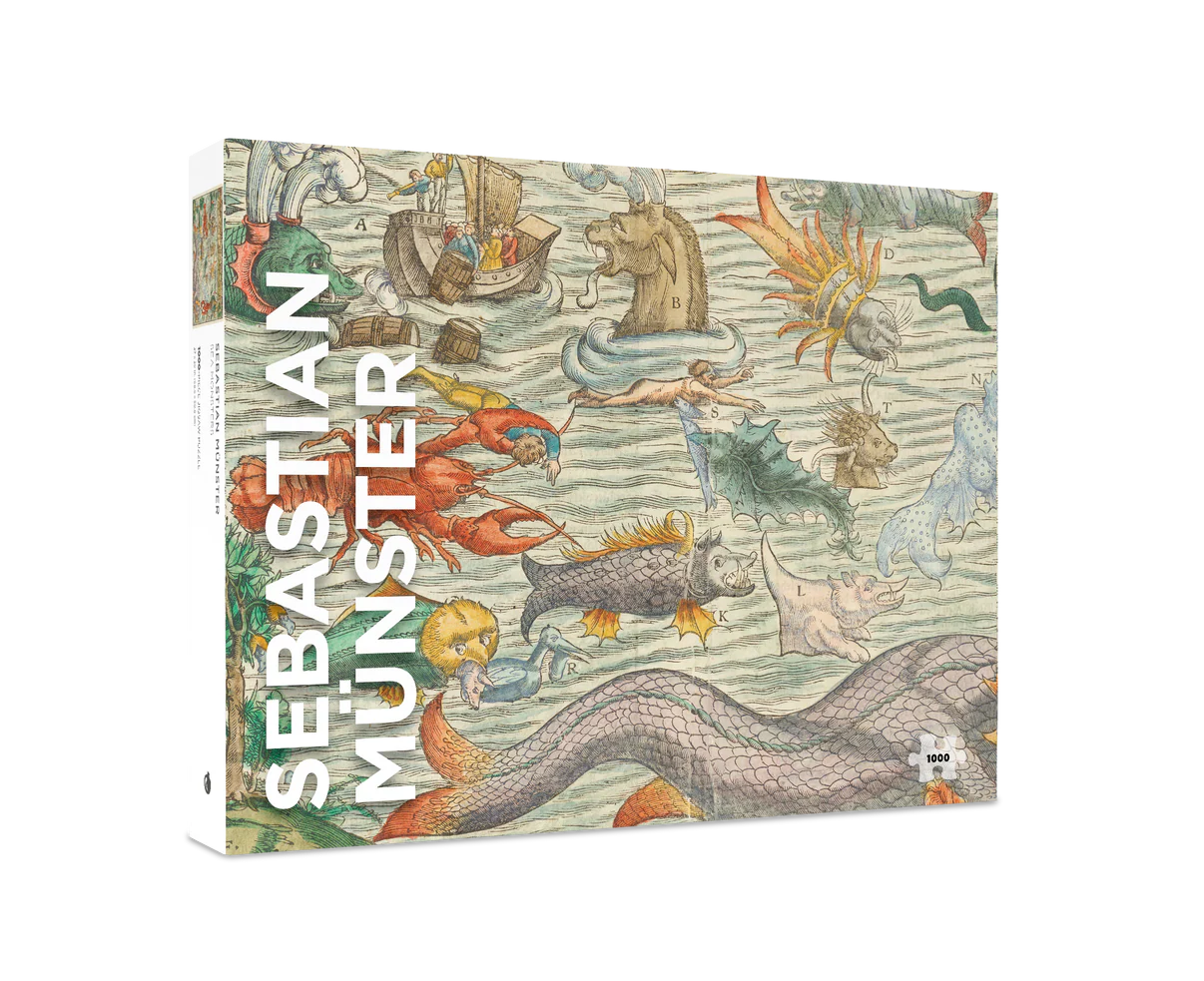 Pomegranate, Sebastian Münster: Sea Monsters 1000-Piece Jigsaw Puzzle