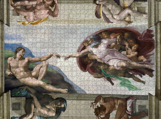 Pomegranate, Michelangelo: The Creation of Adam 1000-Piece Jigsaw Puzzle