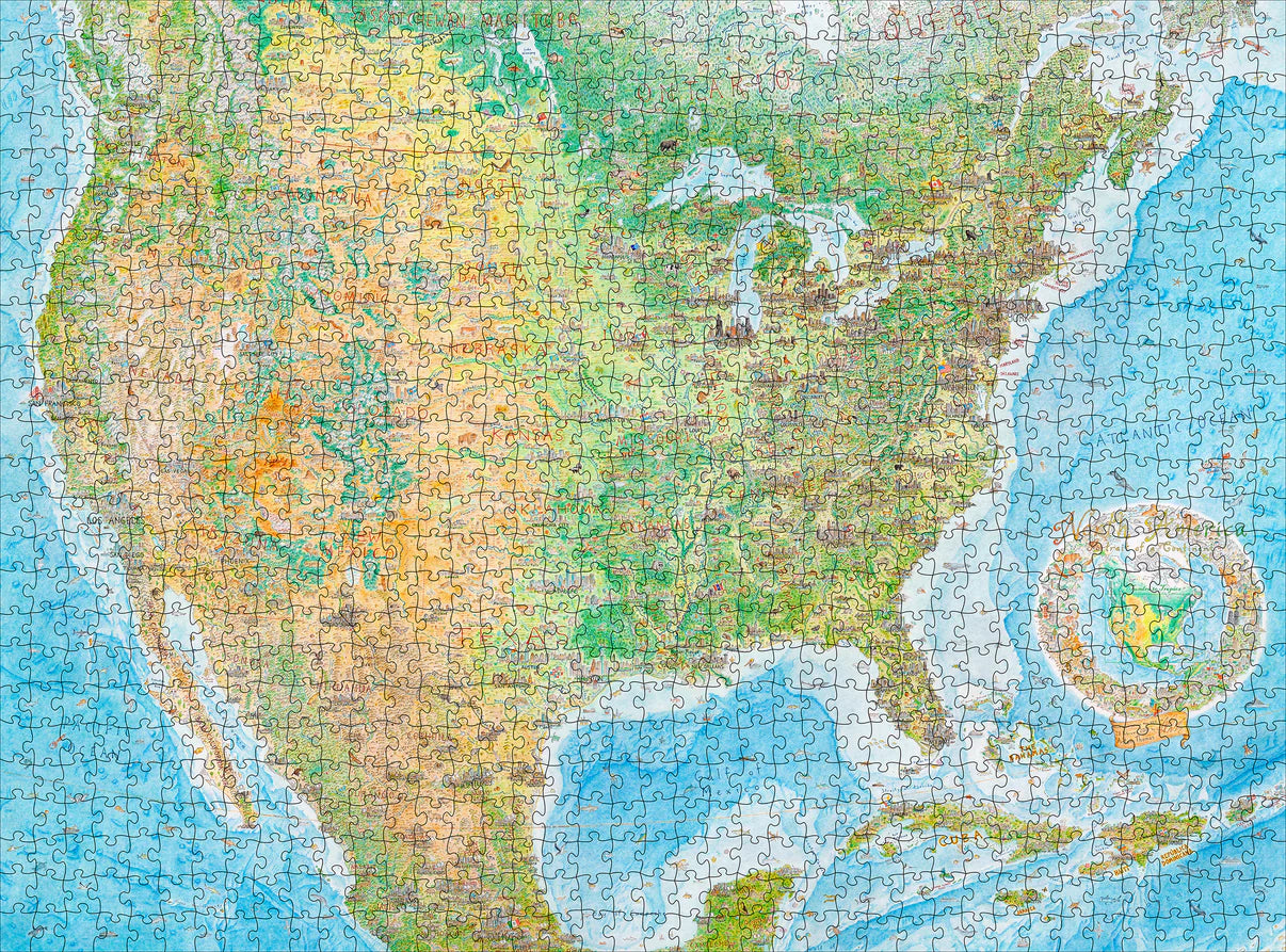 Pomegranate, Anton Thomas: North America: Tundra to Tropics 1000-Piece Jigsaw Puzzle