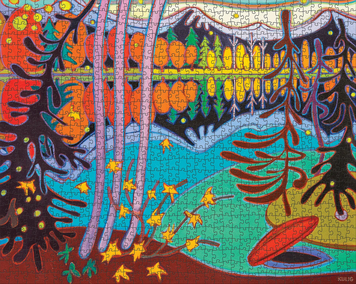 Pomegranate, Darlene Kulig: End of Canoe Ride 1000-Piece Jigsaw Puzzle