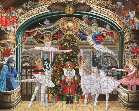 Pomegranate, Carol Lew: Nutcracker Kitties 1000-Piece Jigsaw Puzzle