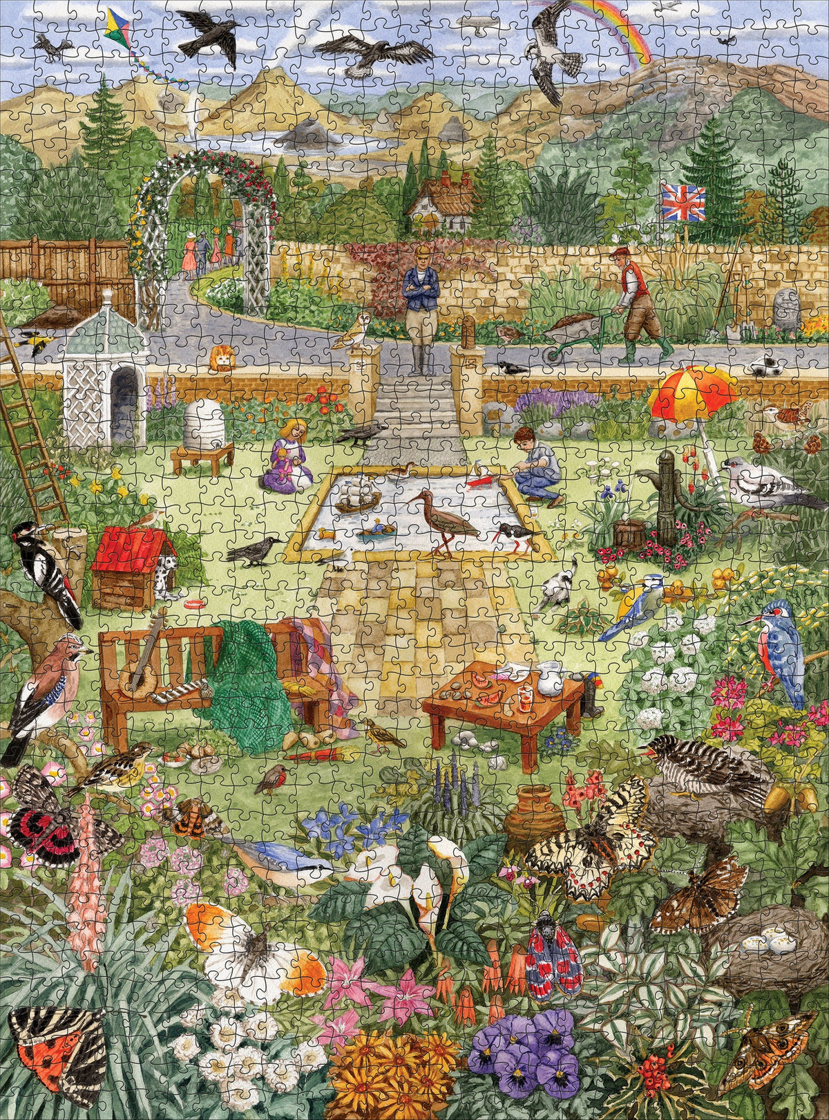 Pomegranate, Gale Pitt: Alphabet Garden 1000-Piece Jigsaw Puzzle