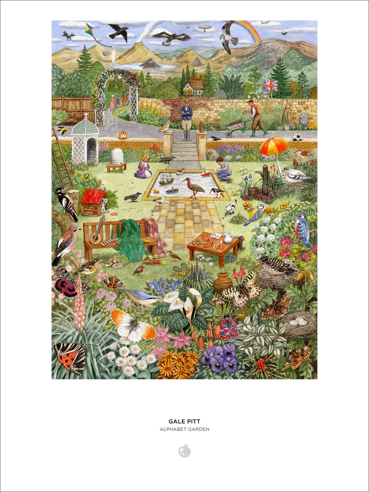 Pomegranate, Gale Pitt: Alphabet Garden 1000-Piece Jigsaw Puzzle