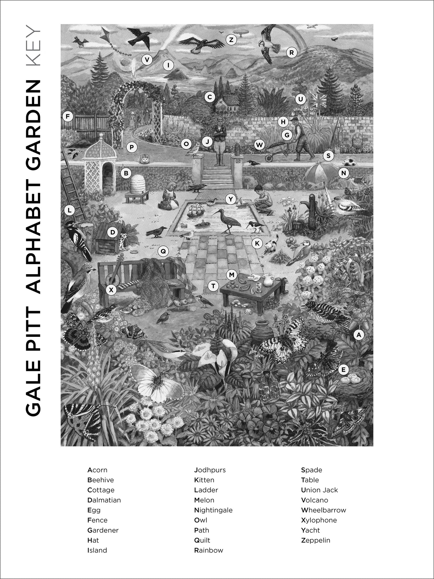 Pomegranate, Gale Pitt: Alphabet Garden 1000-Piece Jigsaw Puzzle