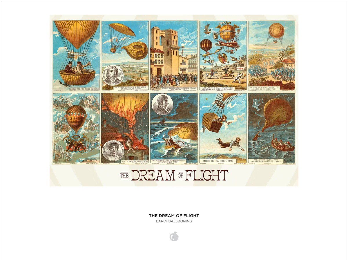 Pomegranate, The Dream of Flight: Early Ballooning 1000-Piece Jigsaw Puzzle