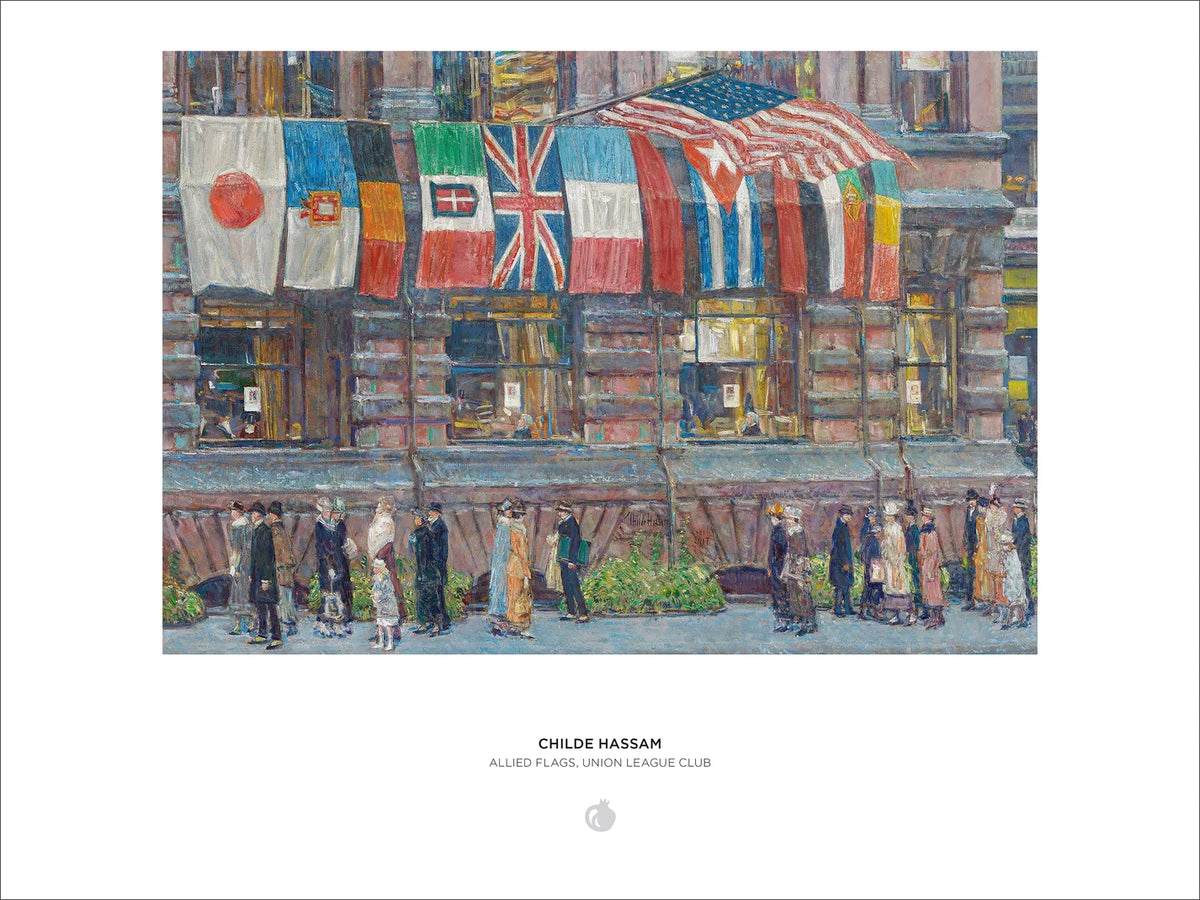 Pomegranate, Childe Hassam: Allied Flags 1000-Piece Jigsaw Puzzle