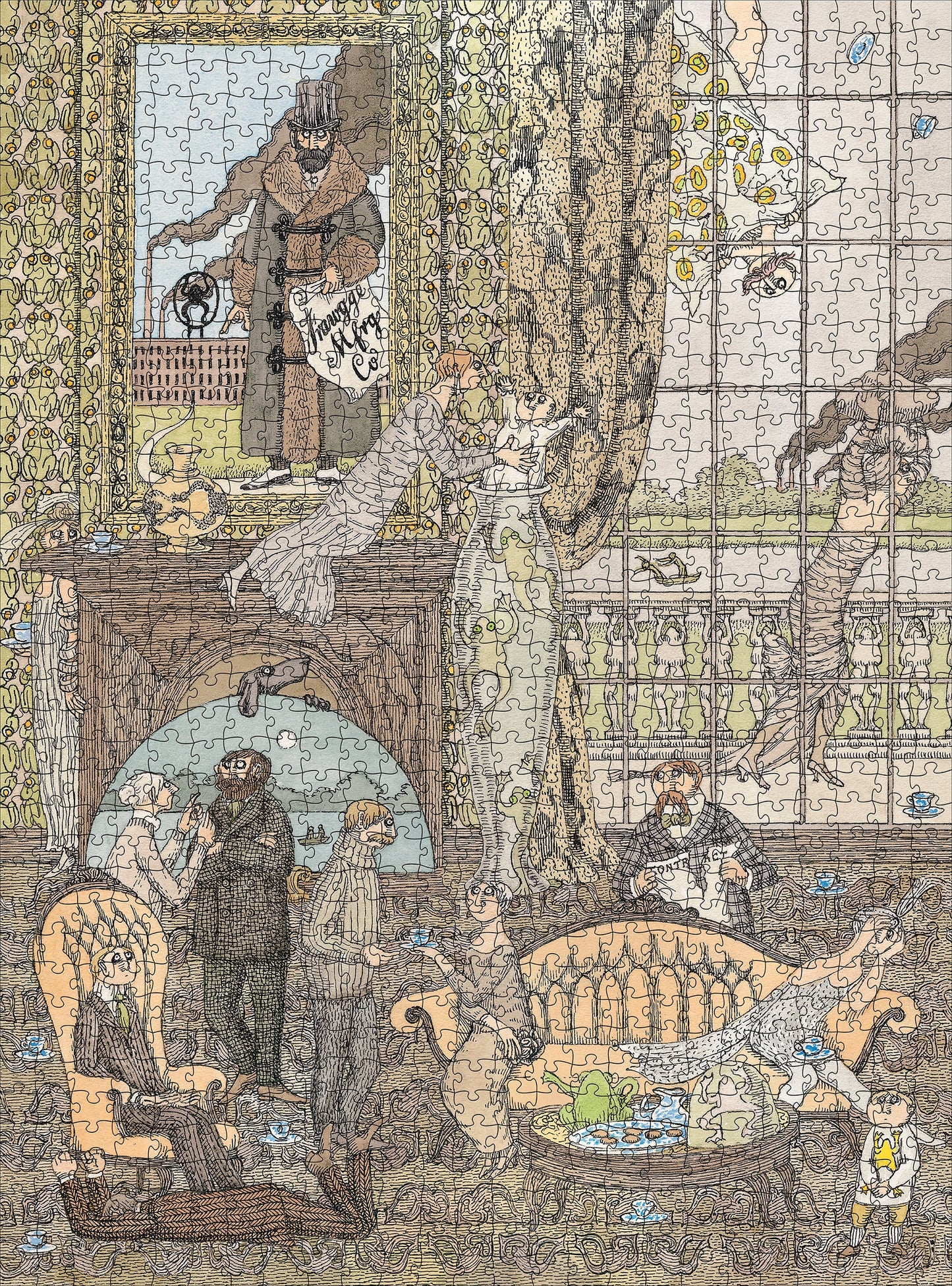 Pomegranate, Edward Gorey: Frawgge Mfrg. Co. 1000-piece Jigsaw Puzzle