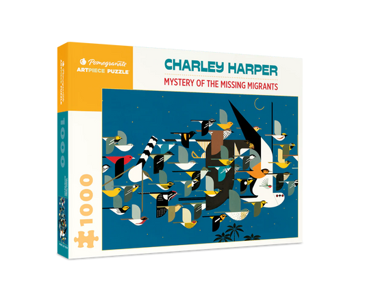 Pomegranate, Charley Harper: Mystery of the Missing Migrants 1000-piece Jigsaw Puzzle