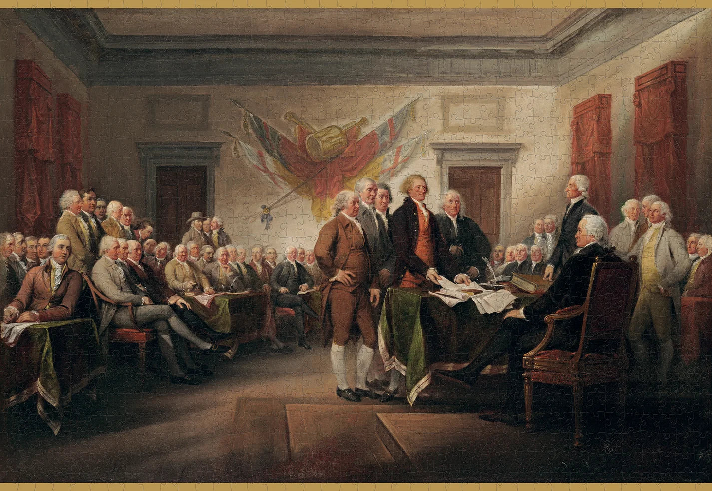 Pomegranate, John Trumbull: The Declaration of Independence, July 4, 1776 1000-piece Jigsaw Puzzle