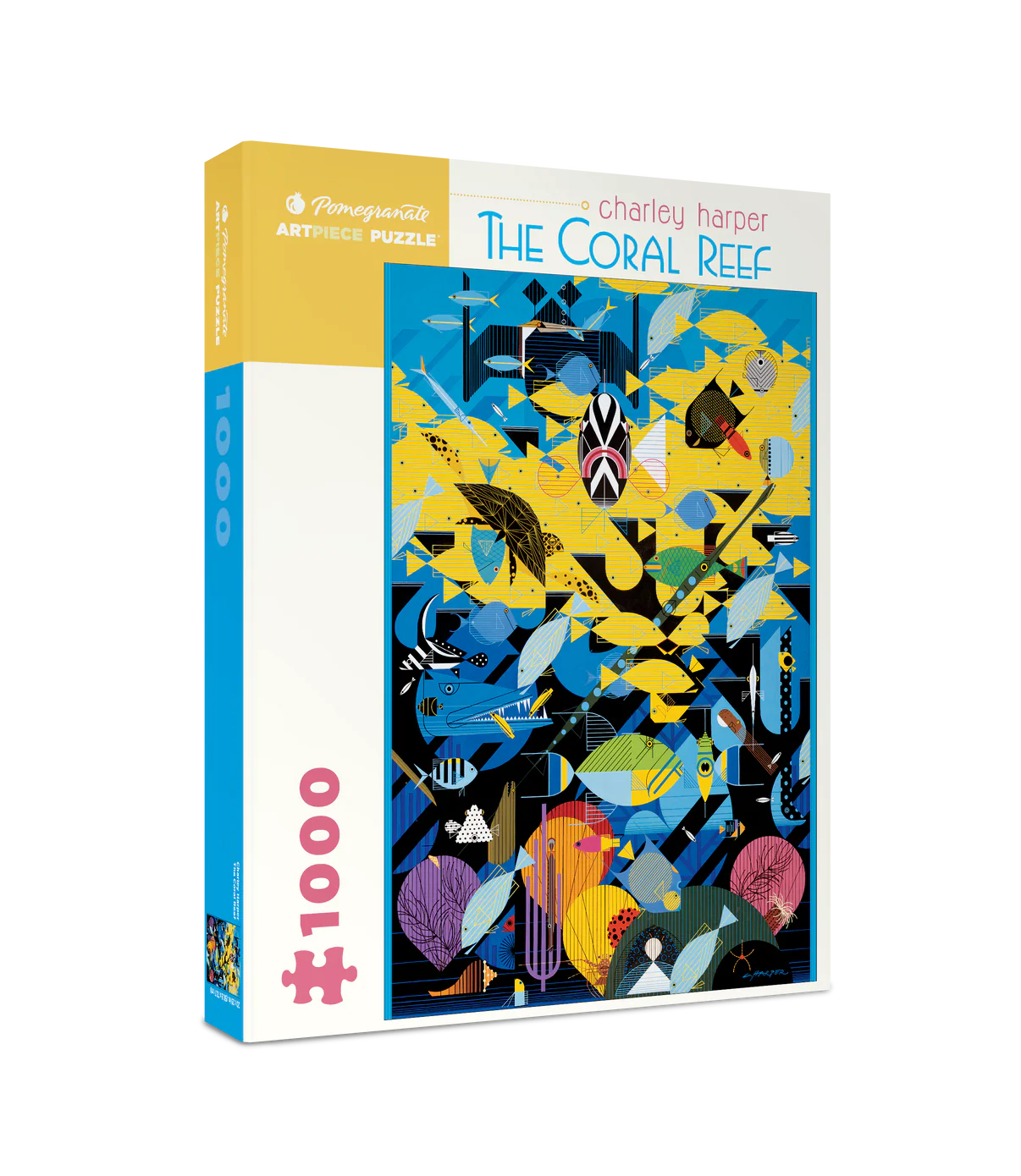 Pomegranate, Charley Harper: The Coral Reef 1000-Piece Jigsaw Puzzle
