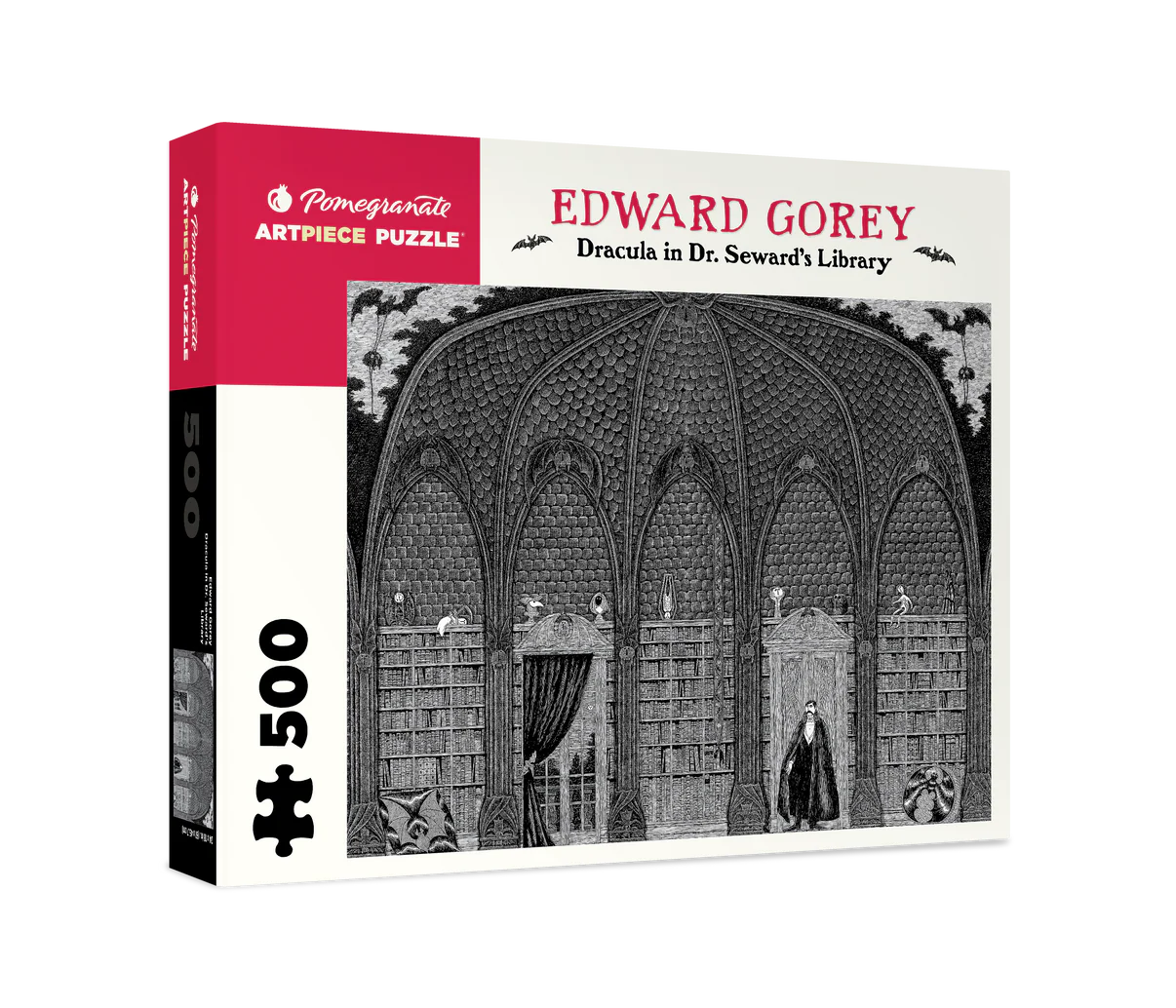 Pomegranate, Edward Gorey: Dracula in Dr. Seward's Library 500-piece Jigsaw Puzzle