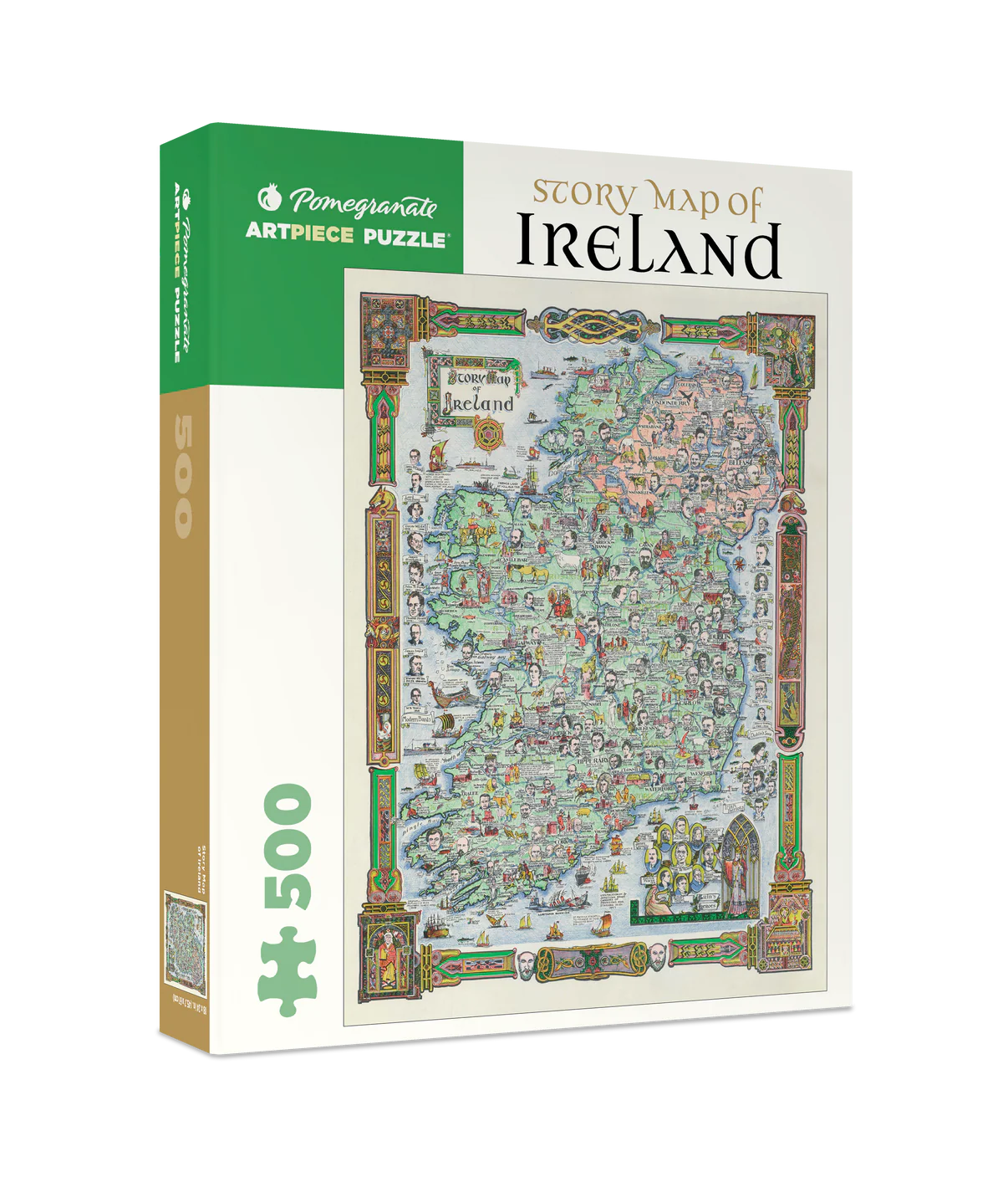 Pomegranate, Story Map of Ireland 500-piece Jigsaw Puzzle