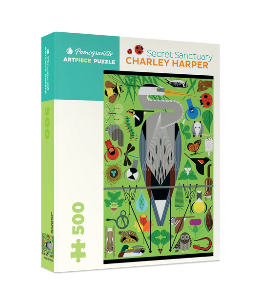 Pomegranate, Charley Harper: Secret Sanctuary 500-piece Jigsaw Puzzle