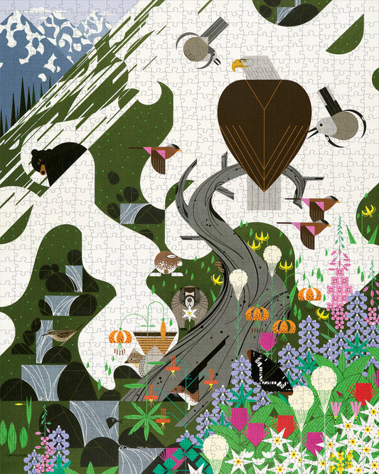 Pomegranate, Charley Harper: The Alpine Northwest 1000-piece Jigsaw Puzzle