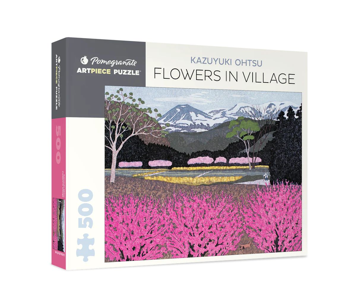 Pomegranate, Kazuyuki Ohtsu: Flowers in Village 500-piece Jigsaw Puzzle