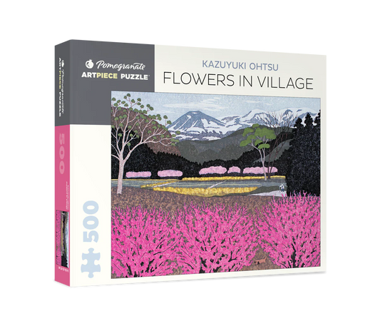 Pomegranate, Kazuyuki Ohtsu: Flowers in Village 500-piece Jigsaw Puzzle