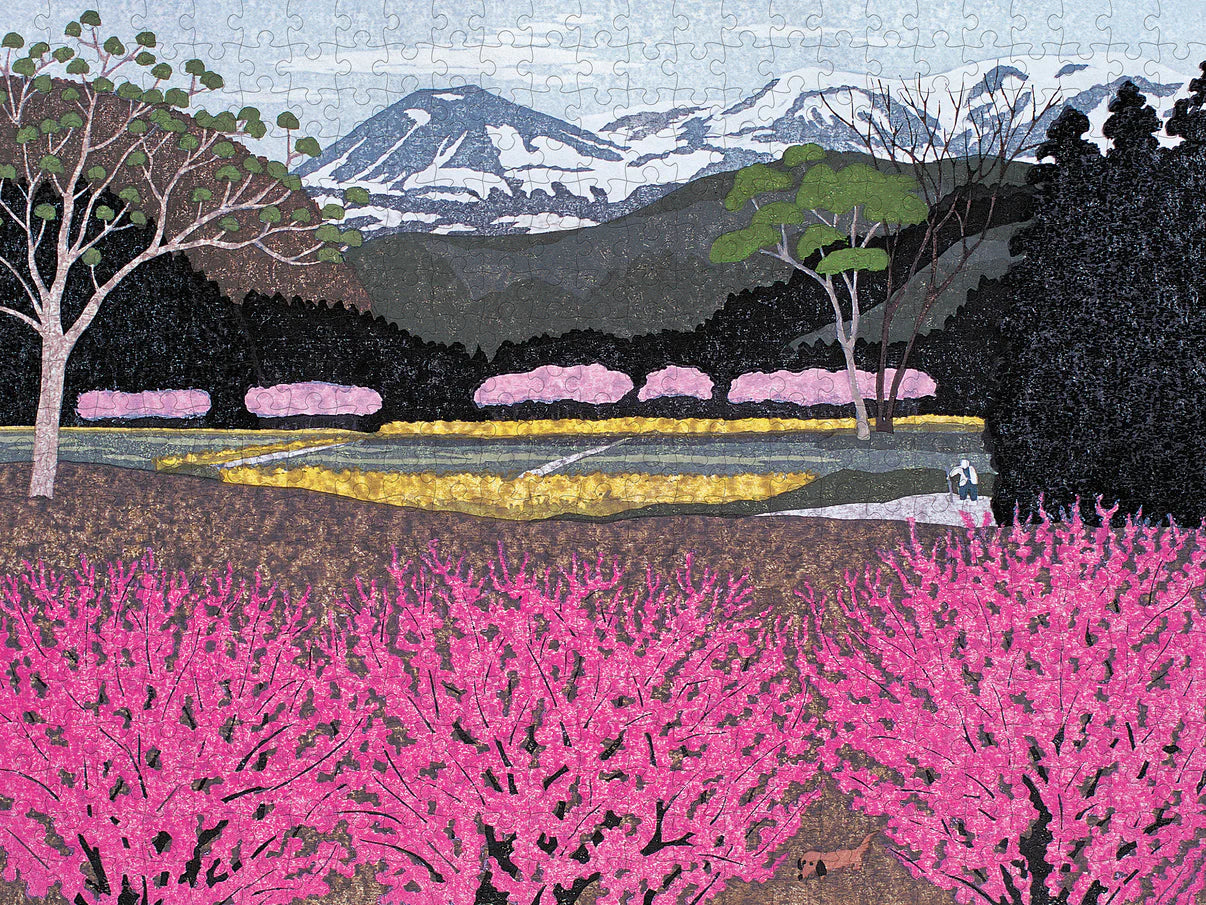 Pomegranate, Kazuyuki Ohtsu: Flowers in Village 500-piece Jigsaw Puzzle