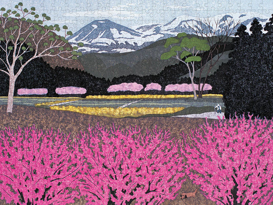 Pomegranate, Kazuyuki Ohtsu: Flowers in Village 500-piece Jigsaw Puzzle