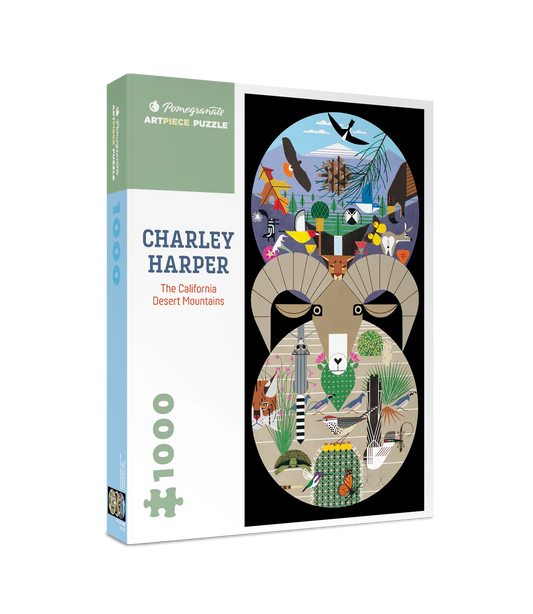 Pomegranate, Charley Harper: The California Desert Mountains 1000-Piece Jigsaw Puzzle