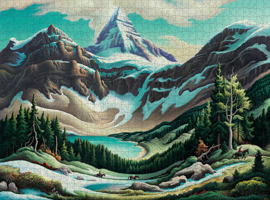 Pomegranate, Thomas Hart Benton: Trail Riders 1000-Piece Jigsaw Puzzle