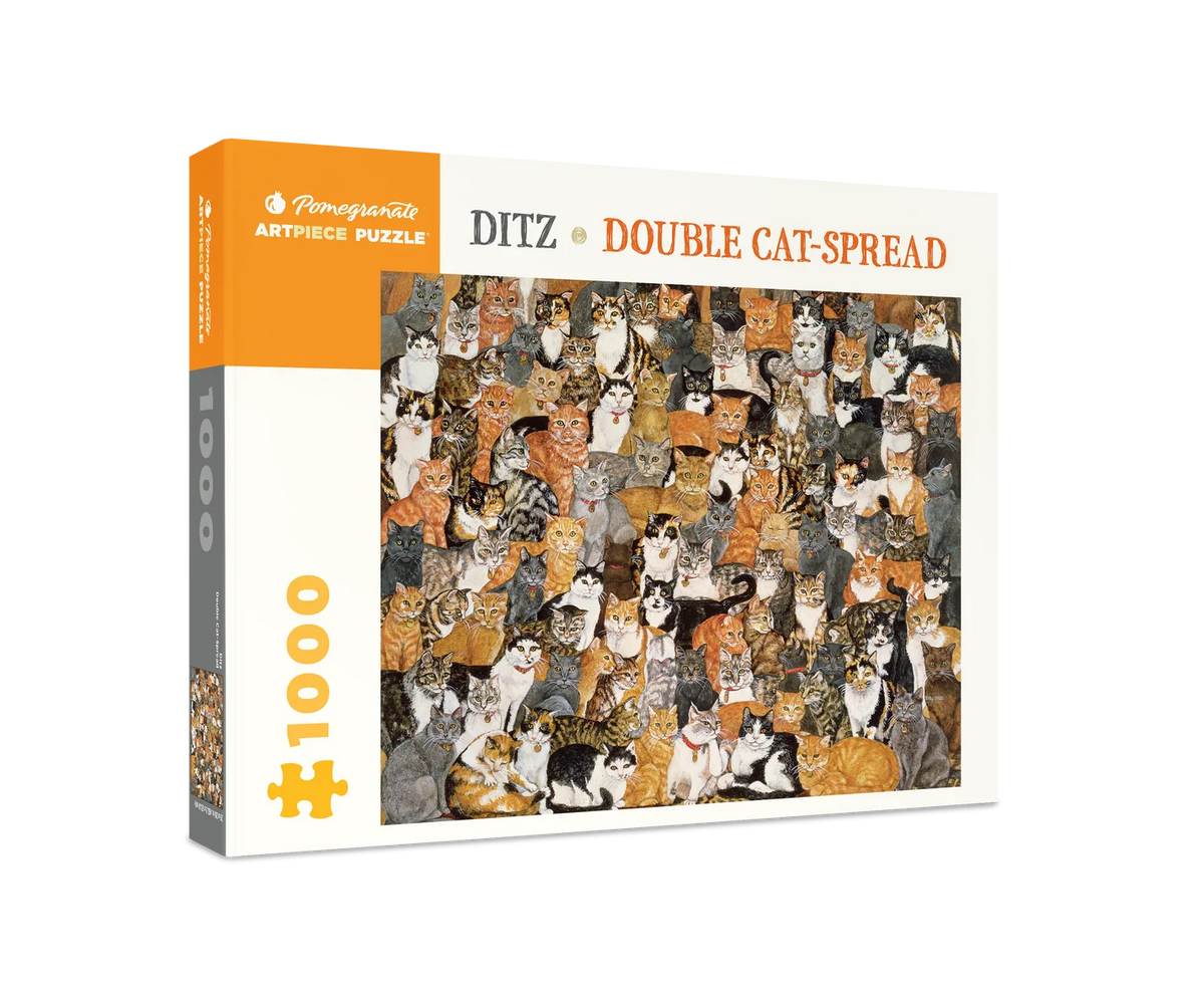 Pomegranate, Ditz: Double Cat-Spread 1000-Piece Jigsaw Puzzle