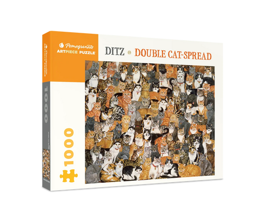 Pomegranate, Ditz: Double Cat-Spread 1000-Piece Jigsaw Puzzle