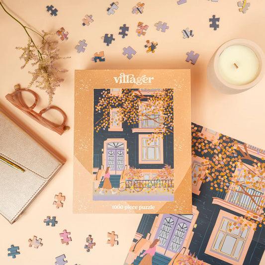 VILLAGER Autumn in Montreal | 1000-Piece Puzzle for Adults | Designed in Canada by Marie-Laure Plano