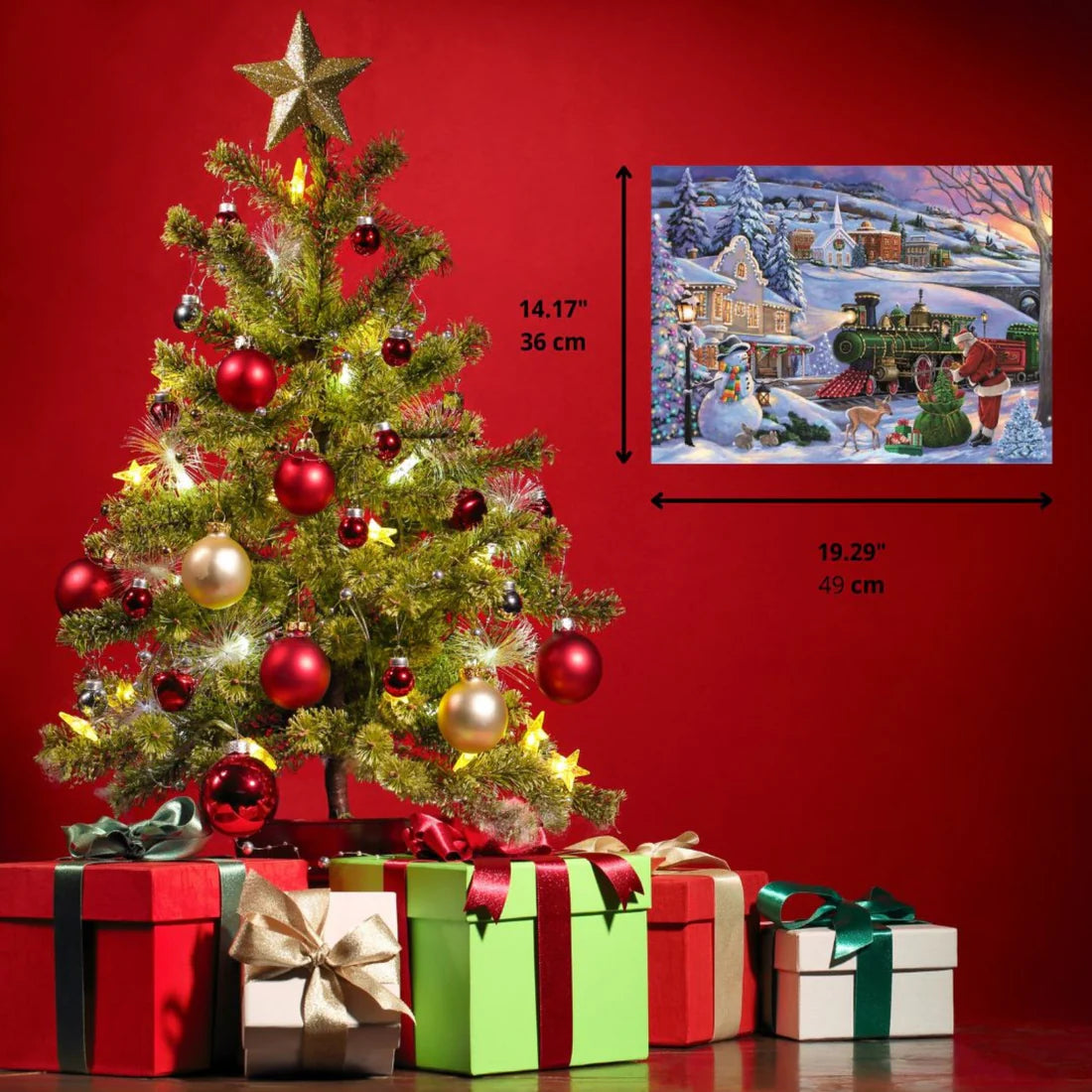 CLEMENTONI CHRISTMAS TRAIN 500 PCS