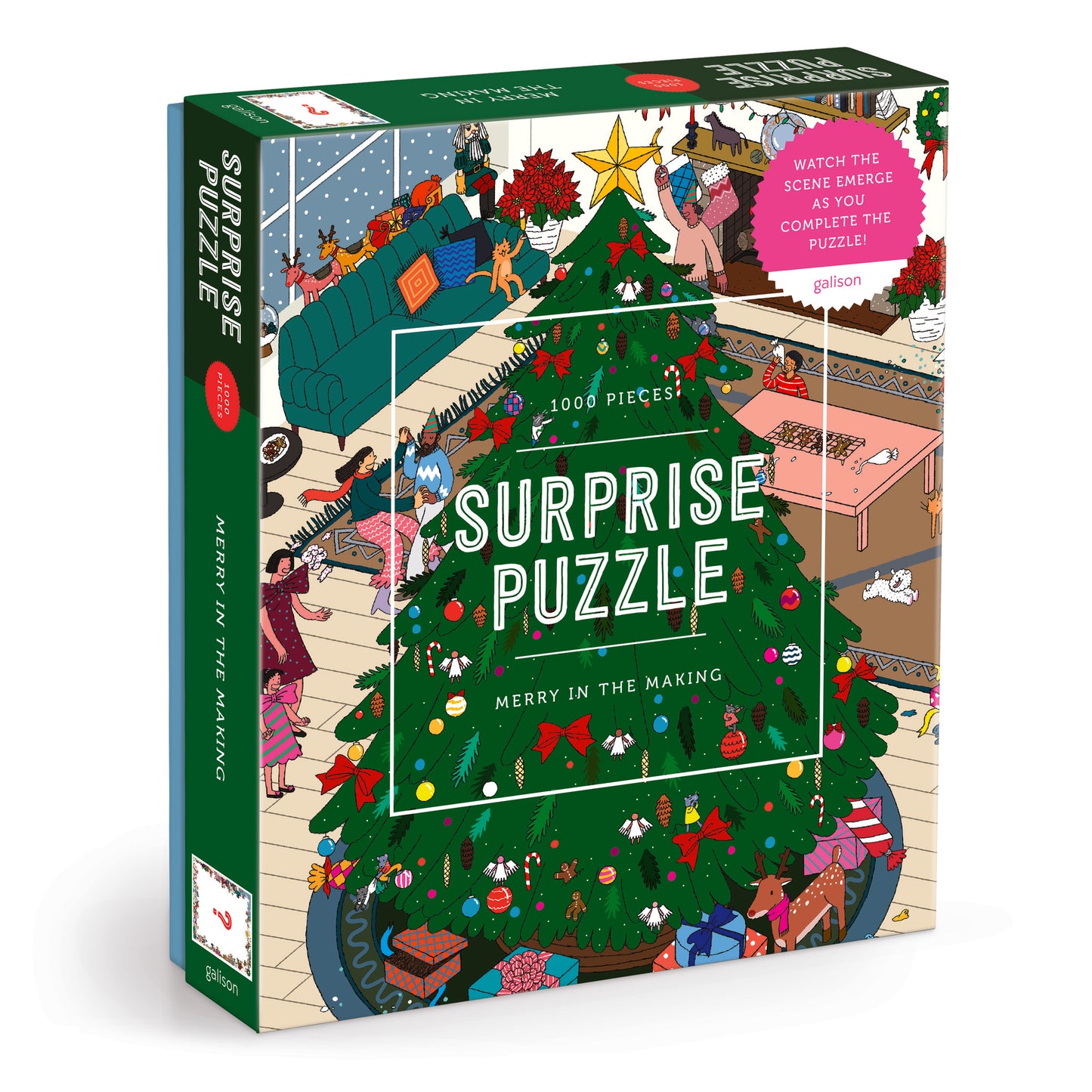GALISON Merry In the Making 1000 Piece Surprise Puzzle