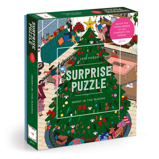 GALISON Merry In the Making 1000 Piece Surprise Puzzle
