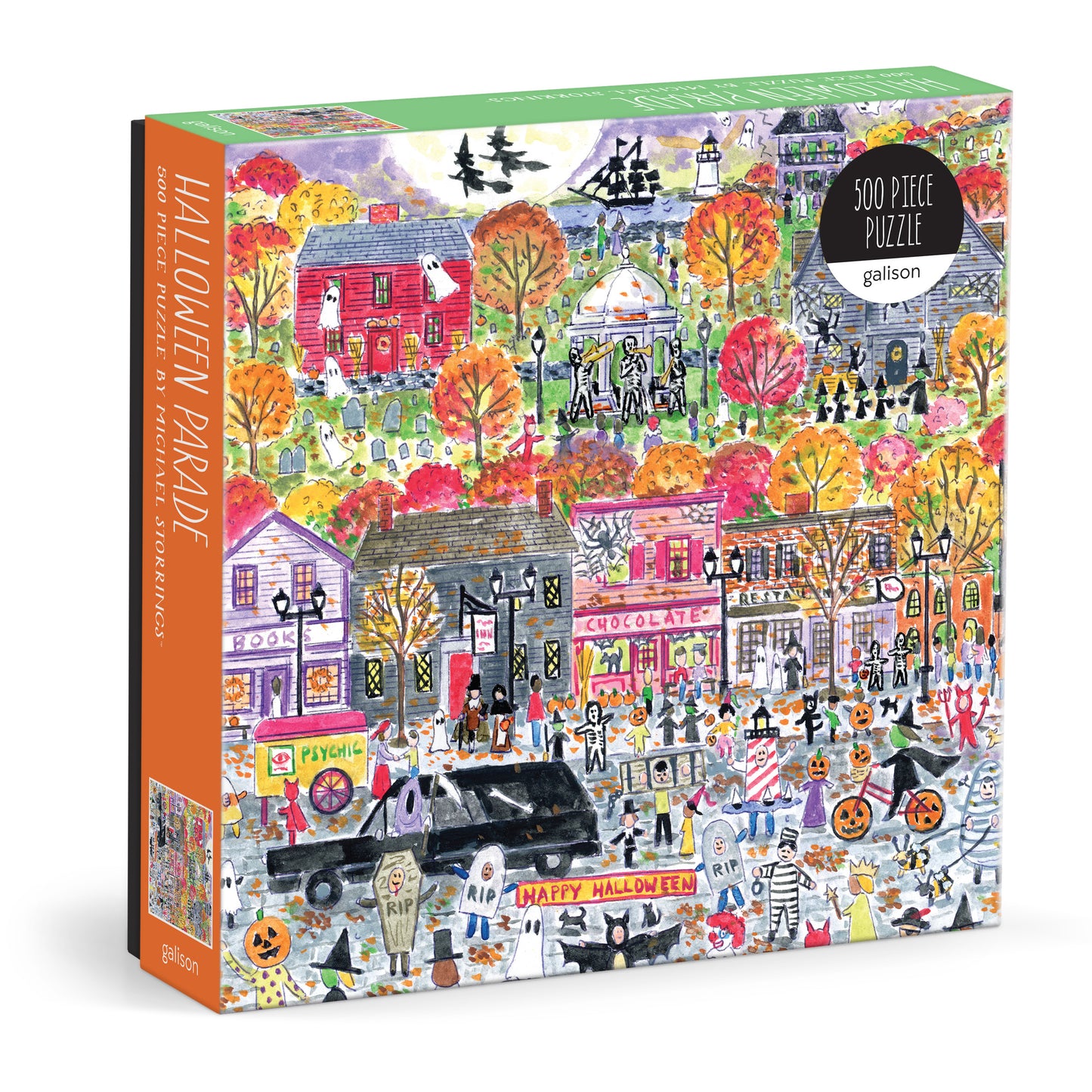 GALISON Michael Storrings Halloween Parade 500 Piece Puzzle