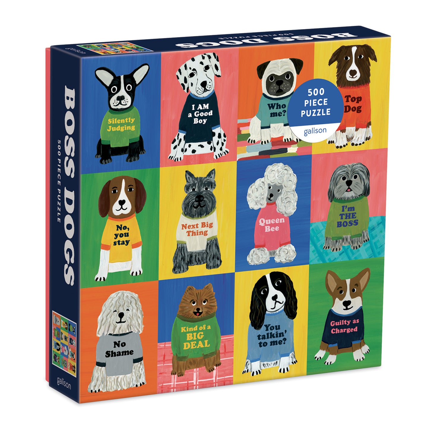 GALISON Boss Dogs 500 Piece Family Puzzle