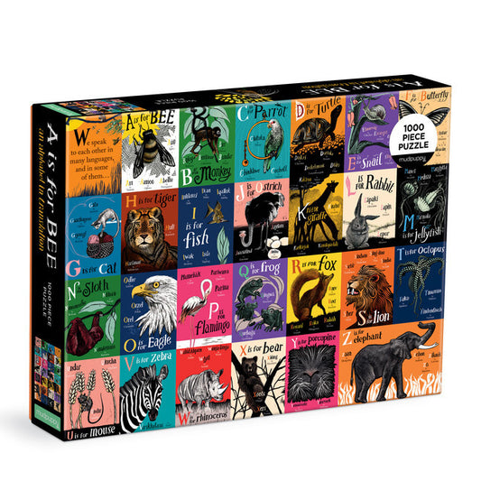 MUDPUPPY A is for Bee: An Alphabet in Translation 1000 Piece Family Puzzle